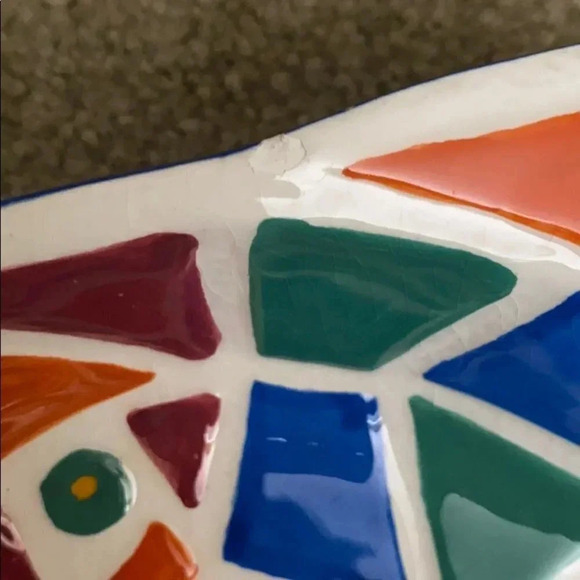 Clay Art 1997 Aegean Mosaic Fish Vintage - Picture 5 of 5